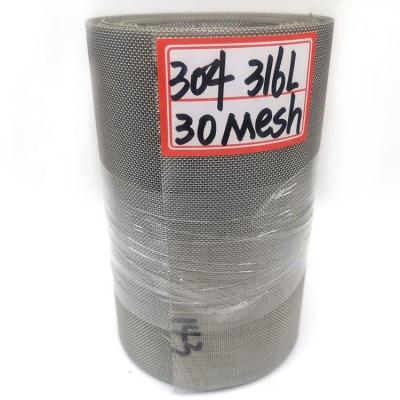 China Plain Weave SS Woven Wire Mesh Woven Stainless Steel Wire Mesh for sale