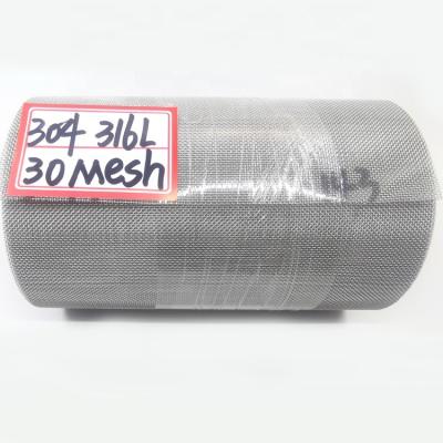 China Plain Weave Factory Price 316 Stainless Steel Metal Wire Mesh Net for sale