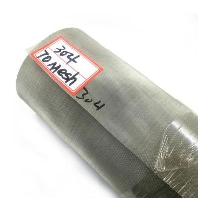 China Plain Weave 304 316 316l Stainless Steel Wire Mesh Metal Screen Cloth 200 Mesh for sale