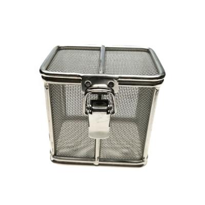 China Plain / Twill / Dutch Weave Stainless Steel Wire Mesh Filter Tray Basket With Lock for sale