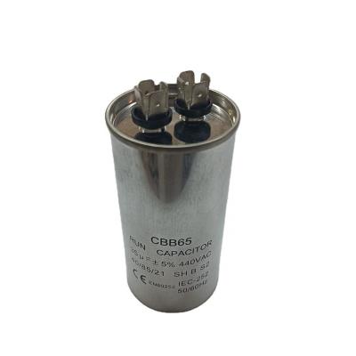 China Self-Healing Property Motor Run Capacitor Dual AC Capacitor CBB65 for sale