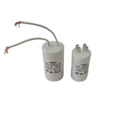 China Popular Self-Healing Property CBB60 Motor Run Capacitor Water Pump Capacitor for sale