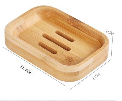 China Healthy Eco-friendly Hotel Kitchen Bathroom Soap Dish Holder Bamboo Wooden Soap Dish Bamboo for sale