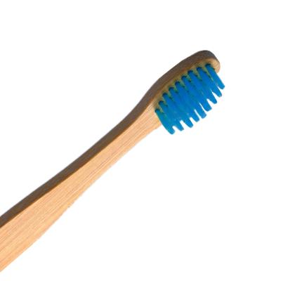 China New Home Eco Friendly Bamboo Toothbrush Flat Handle Biodegradable Brush Kids for sale