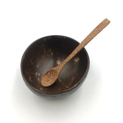 China Sustainable Wooden COCONUT Bowl and Spoon Utensil Set for sale