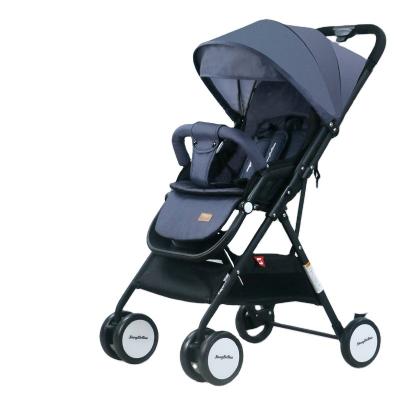 China Linen Adjustment pedal Aluminum Alloy frame lightweight three fold high landscape Auto Folding baby Stroller for sale