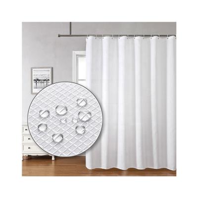 China China Manufacturer Wholesale Unique Fashion New Product OWENIE Viable White Fabric Shower Curtain With Waffle Texture for sale