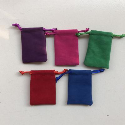 China Recyclable ready to ship high quality pouch jewelry bag 7*9CM velvet bag/velvet drawstring velvet bag rts for sale