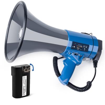 China No Horn Handheld Rally Advertising Speaker 50W Microphone Megaphone High Power ABS Material for sale