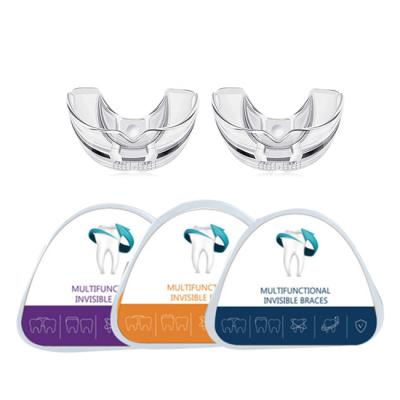 China Light Weight Three Presents Teeth Retainer Silicone Braces Mouth Guard Braces Tooth Tray Tooth Invisible Straightenin Set for sale