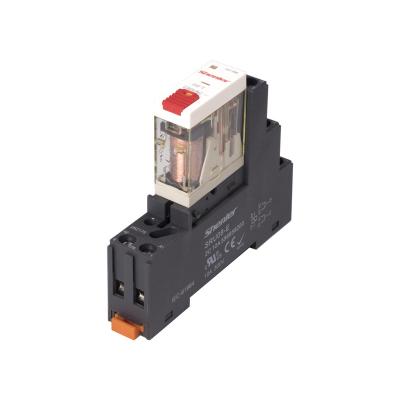 China Shenler RFT2CO730LT+SRU08-E Relay and Socket Interface Sealed Relay with LED 230VAC 8A Slim Solid State Relay with Transparent Base for sale