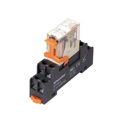 China Shenler RFT2CO024L+SRT08-E Interface Relay 2 Post 24VDC 8A Sealed Relay + LED Socket Relay Module Fridge Lighting krly2120 for sale