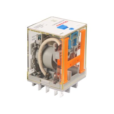 China Shenler REH2CO024LT 2 Pole 16A 24VDC Power Relay LED Electromagnetic Sealed TEST Key for sale