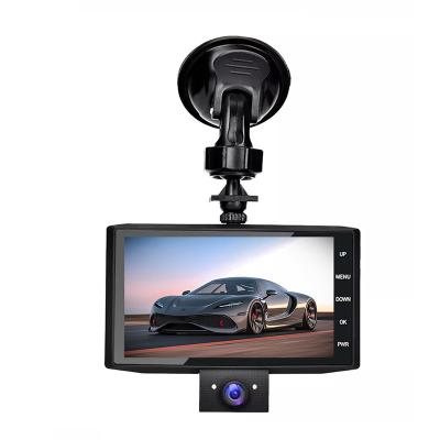 China NIGHT VISION 4 inch car dvr camera dash cam 1080p front and inside lte 3 channel dashcam 3 lens dash cam for sale