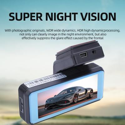 China WDR 3.16 Inch HD 1080P Car DVR Camera Car DVR Night Vision Disc Shock Sensor LCD Dual Lens Video Dashcam for sale