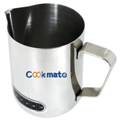 China China Guangdong Coffee Maker Kit Sustainable High Quality Mirror Polish Round Spout Milk Frothing Pitcher for sale