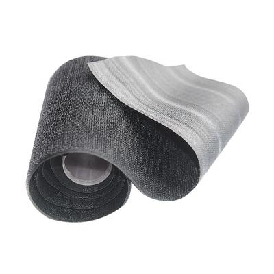 China Factory Selling Viable Hot Selling Black Nylon High Frequency Weldable Stock Hook And Loop Roll for sale