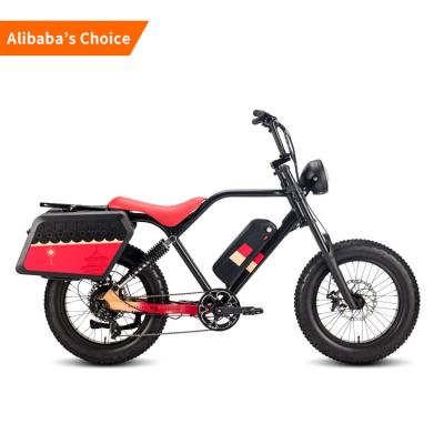 China Aluminum alloy elektrische fiets 250W vintage 750w electric bicycle cheap electric bicycle fat tire 48v 20AH battery retro for adults for sale