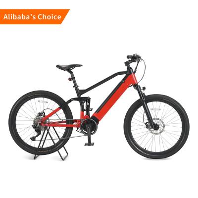 China Aluminum Alloy 6061 500watt Fashion 250W 48V Lithium Battery Tektre Hydraulic Brake Alloy 6061 Electric Mountain Bike Sam Red for sale