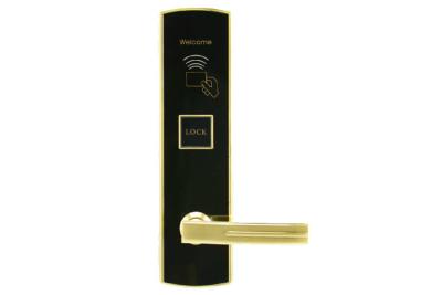 China High Security Zinc Alloy Hotel Smart Card Hotel Door Lock , Magnetic Card Door Lock Systems  AA Alkaline Battery for sale