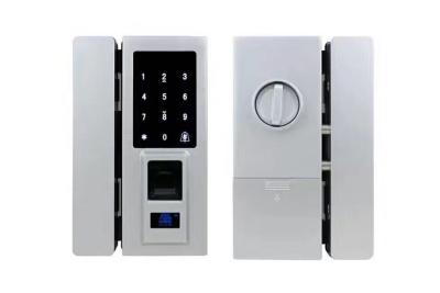 China Zinc Alloy RFID Card Code Fingerprint Keyless Entry Door Locks   Biometric No Need Drill Hole for sale