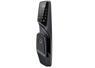 China Five In One Automatic Pull Push Fingerprint Digital Lock For Wooden Security Door for sale