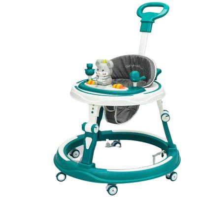 China High Quality PP Baby Walker Lifting Best Easy Storage Adjustable Easy Folding Foldable Kids Walking Chair Toys for sale