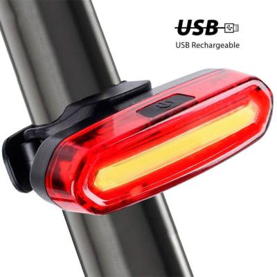 China 2021 Luminous Hot Sale Bicycle Double Color Dimming Tail Light USB Night Light Fill Running Cycling Light for sale