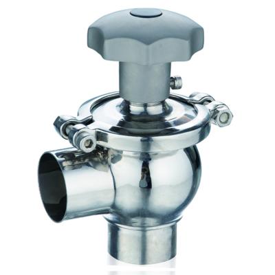 China Sanitary Stainless Steel L Type Manual Flow Control Beverage Valve for sale