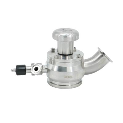 China Food Stainless Steel Sanitary Manual Tri Clamp Tank Bottom Valve With Sampling Valve for sale