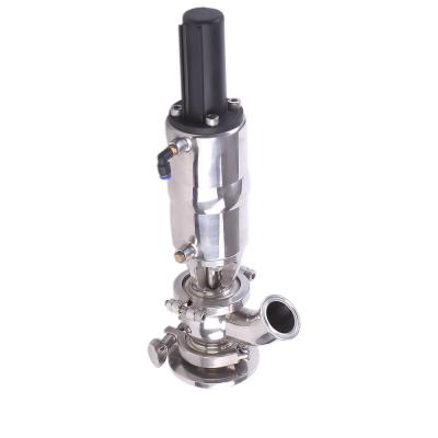 China SS304 SS316L Sanitary Food Grade Beverage Tank Stainless Steel Bottom Bypass Valve for sale