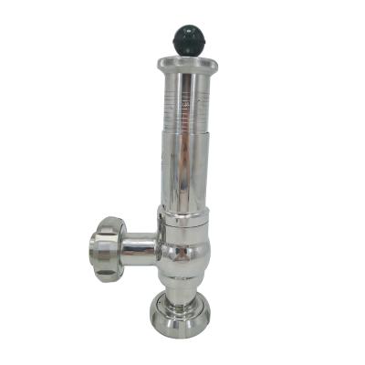 China SMS 38.1mm Manual Stainless Steel Pressure Sanitary Male Thread Safety Valve Dn15-Dn50 for sale