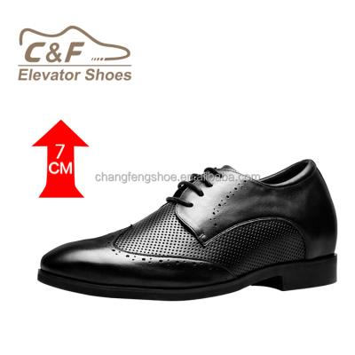 China Height Increasing C&F 2018 New Fashion Stylish Cow Leather Color Men Elevator Shoes for sale