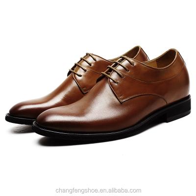 China Wholesale Men's New Style Genuine Leather Shoes Elevator Shoes Custom Made Height Increasing Shoes for sale