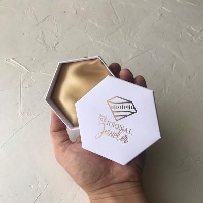 China Recyclable Custom High End Hexagon Box For Gift Jewelry Customized Logo Hot Stamping Excellent Quality Eco Friendly for sale