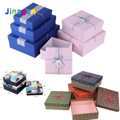 China New Recyclable Square Bear Cartoon Gift Box Costume Jinayon Small Rectangular Gift Box Packaging Christmas Gift With Logo for sale