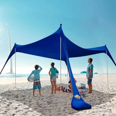 China Wholesale Beach Tent Canopy Sunshade Portable Light Weight Diagonal Tying Type And Packablebeach Shade Big 50 Beach Tent Sets UV $1 200 - 499 for sale