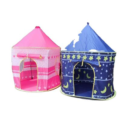 China Blue Snowfield Nail Toy Prince Playhouse Toddler Play Room Castle For Kid Children Boys Girls Baby For Kids Indoor Tent for sale