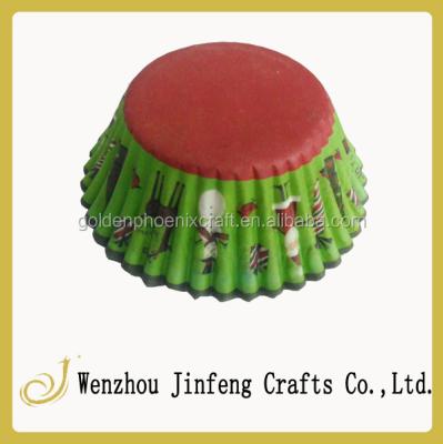 China Biodegradable Porcelain Christmas Designs Waterproof Paper Cupcake Maker for sale