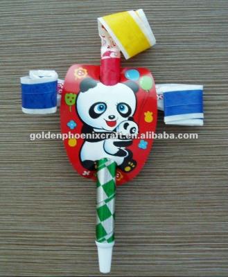 China Panda Themed Party Paper Cute Blower /Blowouts JF-PB-007 for sale