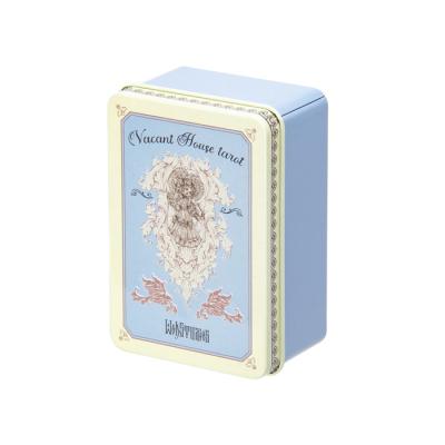 China Gift & High Quality Custom Craft Game Card Storage Gift Weeding Ring Rectangular Tinplate Metal Box for sale