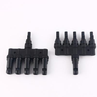 China Easy Hot Selling Solar T 5 1 Branch PV System Connection Waterproof Connector for sale