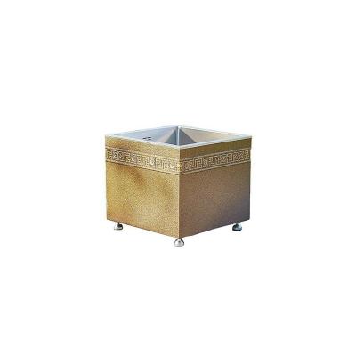 China Wholesale Price Factory Wholesale Price Traditional Outdoor Gold Square Wash Basin Outdoor Wash Basin for sale