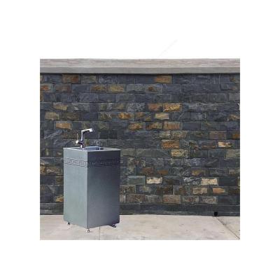 China Hot Selling Traditional and Modern High Quality Standing Square Gray Outdoor Wash Basin Wash Hand Basin for sale