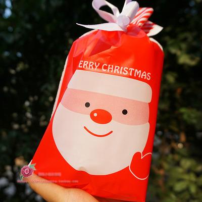 China Moisture Proof Christmas Candy Wrappers And Snack Bags Ziplock Bags Creative Snacks Personality Paper Mouth Suction Rope Bags for sale