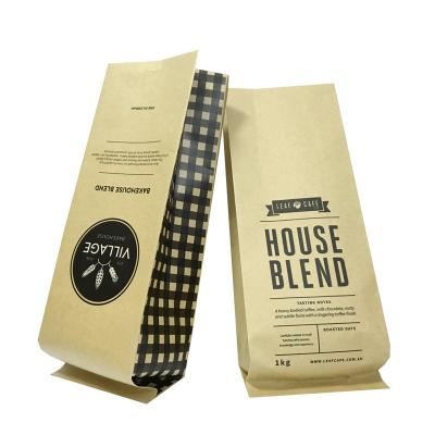 China Moisture Proof Stand Up Paper Bag Template Coffee Bag With Coffee Design for sale