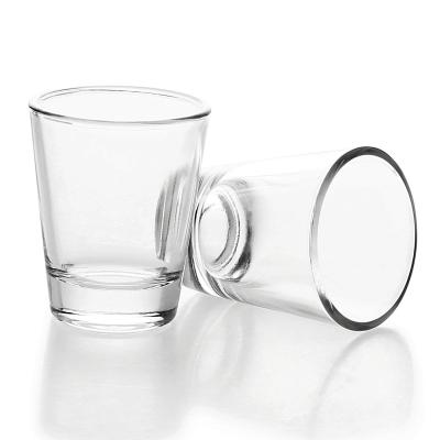 China 2Oz/50Ml Logo Wine Whiskey Cup White Sublimation Shot Glasses Espresso Glass Wine Customized Small Ball for sale