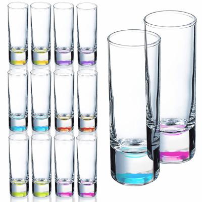 China Modern Customize Small Clear Wine Glass Home Set Transparent Empty Gift Shot Glasses 2oz Sublimation Shot Glasses for sale