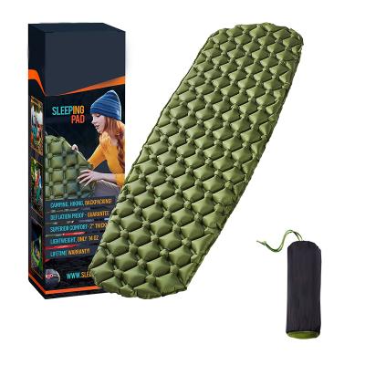 China Lightweight Camping Self Inflating Sleep Pad With Attached Lightweight Pillow Air Sleep Pads for sale