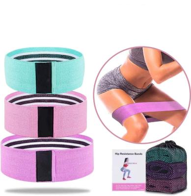 China Increase Strength Custom Logo Elastic Resistance Band Workout Gym Gym Exercise Cloth Resistance Bands Set High Quality for sale